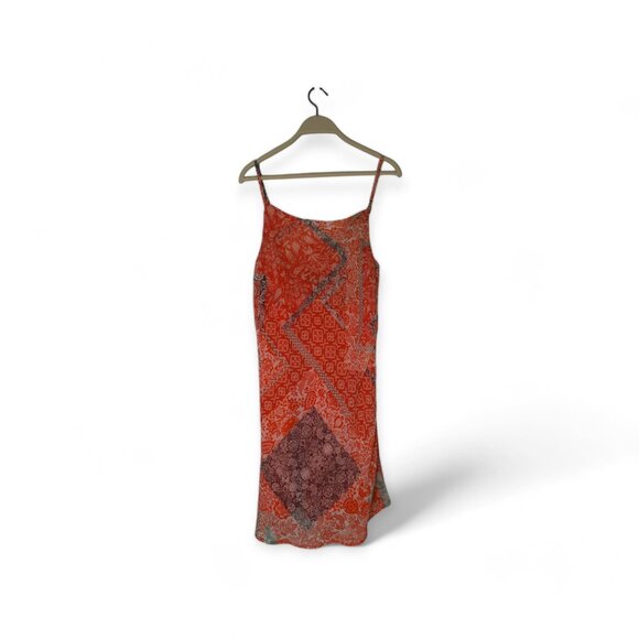 Resort Ready Red Multi Print Cowl Neck Mini Slip Lulu's Dress - Picture 10 of 12